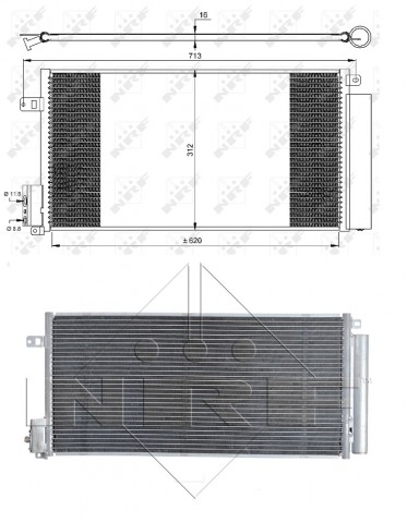 Acceder a la pieza Condensador de climatización 1.6L JTDM - 2.0L JTDM