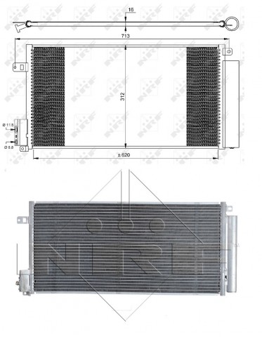Accéder à la pièce Condensador de climatización 1.6L T - 1.3L CDTi - 1.7L CDTI