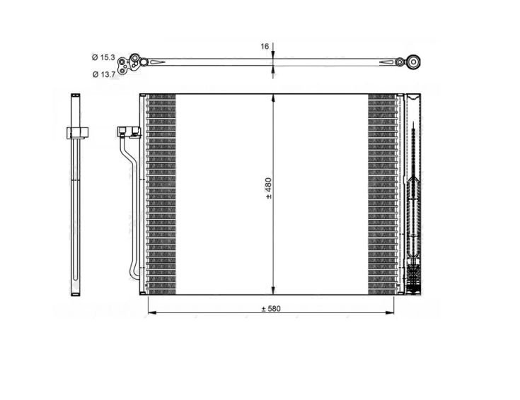 Acceder a la pieza Condensador de climatización 3,0L