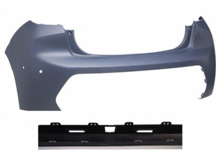 Acceder a la pieza Parachoques trasero superior imprimado + 4 sensores + camara