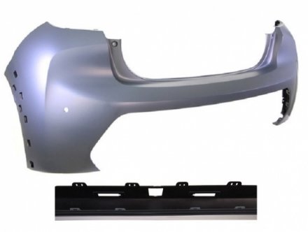 Acceder a la pieza Parachoques trasero superior imprimado + 2 sensores + camara GT Line