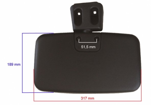 Acceder a la pieza Retrovisor de rampa manual reversible convexo (Clase V) 