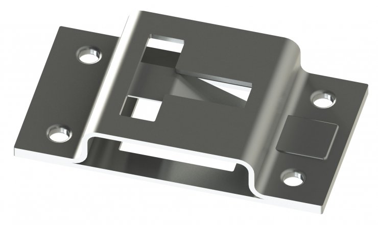 Acceder a la pieza  Sujetapuertas hembra 80x45 (Acero zincado)