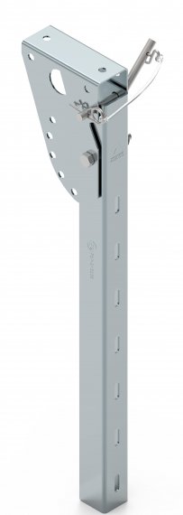 Acceder a la pieza Soporte abatible antiempotramiento lateral cincado con pasador