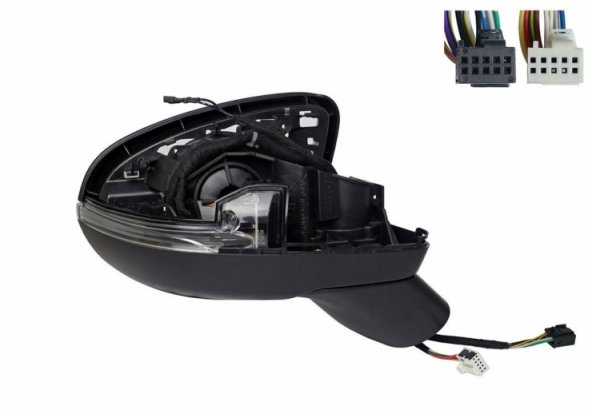 Acceder a la pieza Cuerpo de retrovisor eléctrico derecho, térmico, abatible, con intermitente, cortesía, memoria, LED (5 pines, 8 pines)