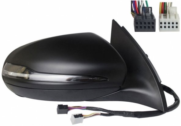 Acceder a la pieza Retrovisor eléctrico derecho, asférico, térmico, imprimado, abatible, con intermitente, memoria, LED, side (7 pines - 8 pines)