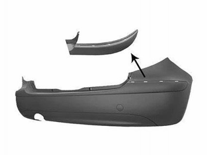 Acceder a la pieza Parachoques trasero imprimado, con gancho, con agujeros