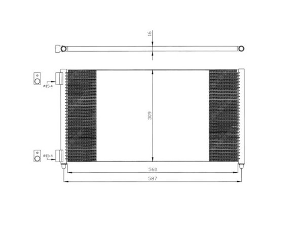 Acceder a la pieza Condensador de climatización 1,9JTD 09/01-> (562x331x16)