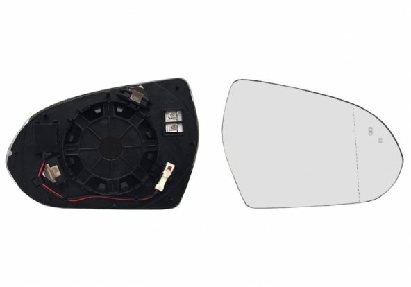 Acceder a la pieza Cristal + soporte retrovisor derecho, asférico, térmico, side (2 pines)