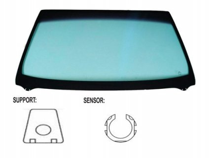 Acceder a la pieza Parabrisas verde, difuminado azul, control solar