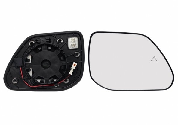 Acceder a la pieza Cristal + soporte retrovisor derecho, convexo, térmico, side