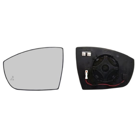 Acceder a la pieza Cristal + soporte retrovisor izquierdo, convexo, térmico, side