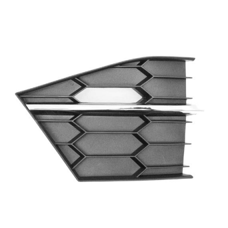 Acceder a la pieza Rejilla izquierda parachoques, negro, moldura cromada