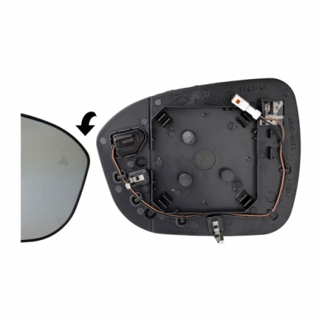 Acceder a la pieza Cristal + soporte retrovisor derecho, convexo, térmico, side (2 pines)