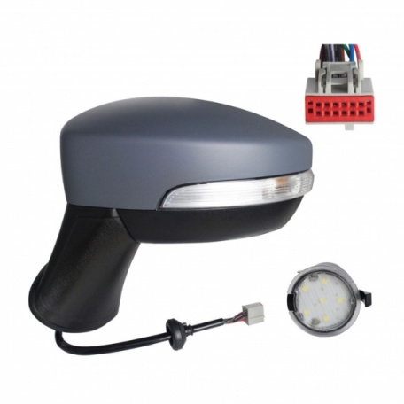 Acceder a la pieza Retrovisor eléctrico izquierdo, imprimado, asférico, térmico, abatible, con intermitente, cortesía (10 pines)